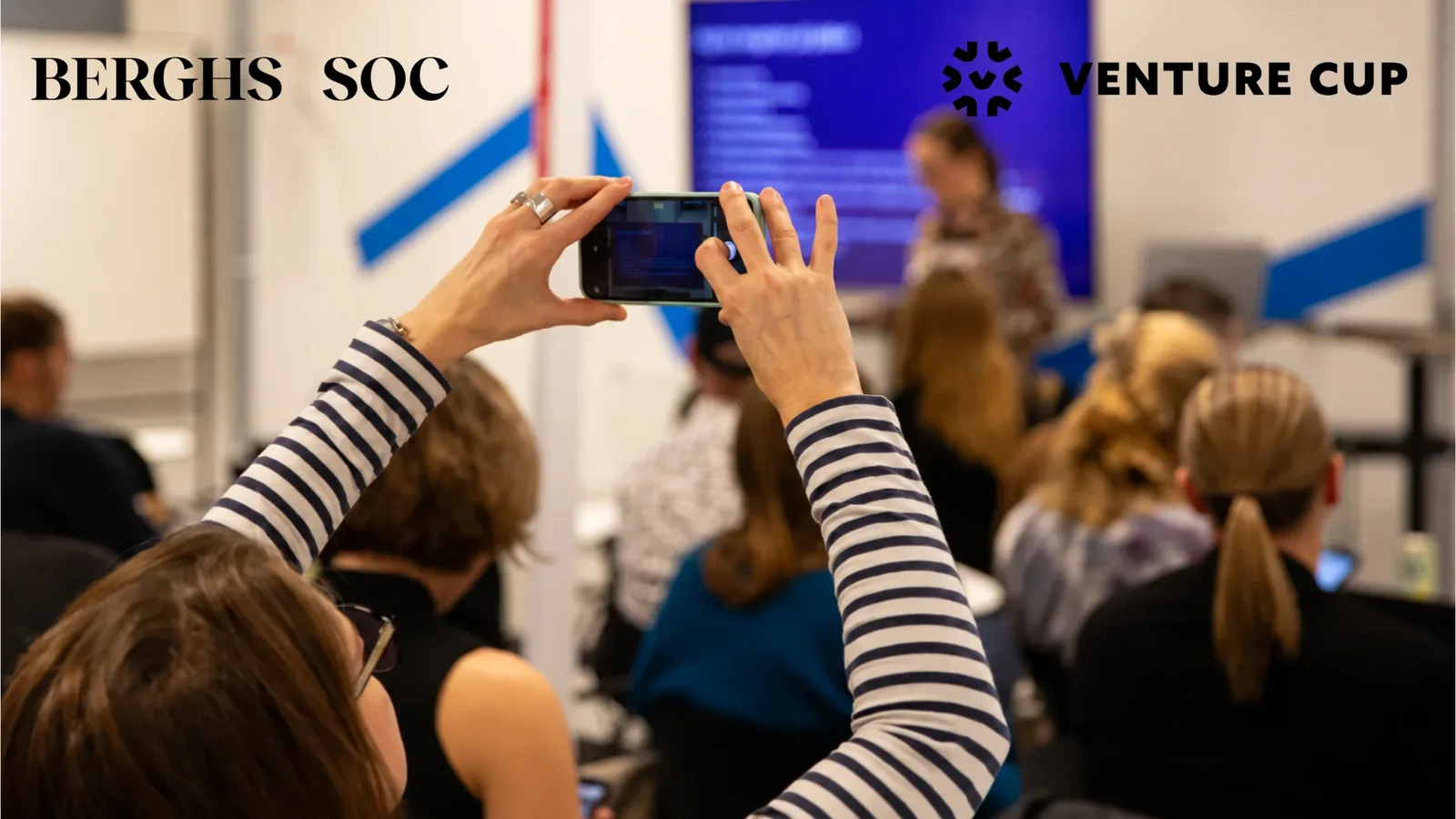 Deltagare på ett seminarium med Berghs School of Communication och Venture Cup