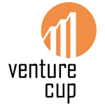 Logga där det står Venture Cup under utvecklingstrappa